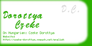 dorottya czeke business card